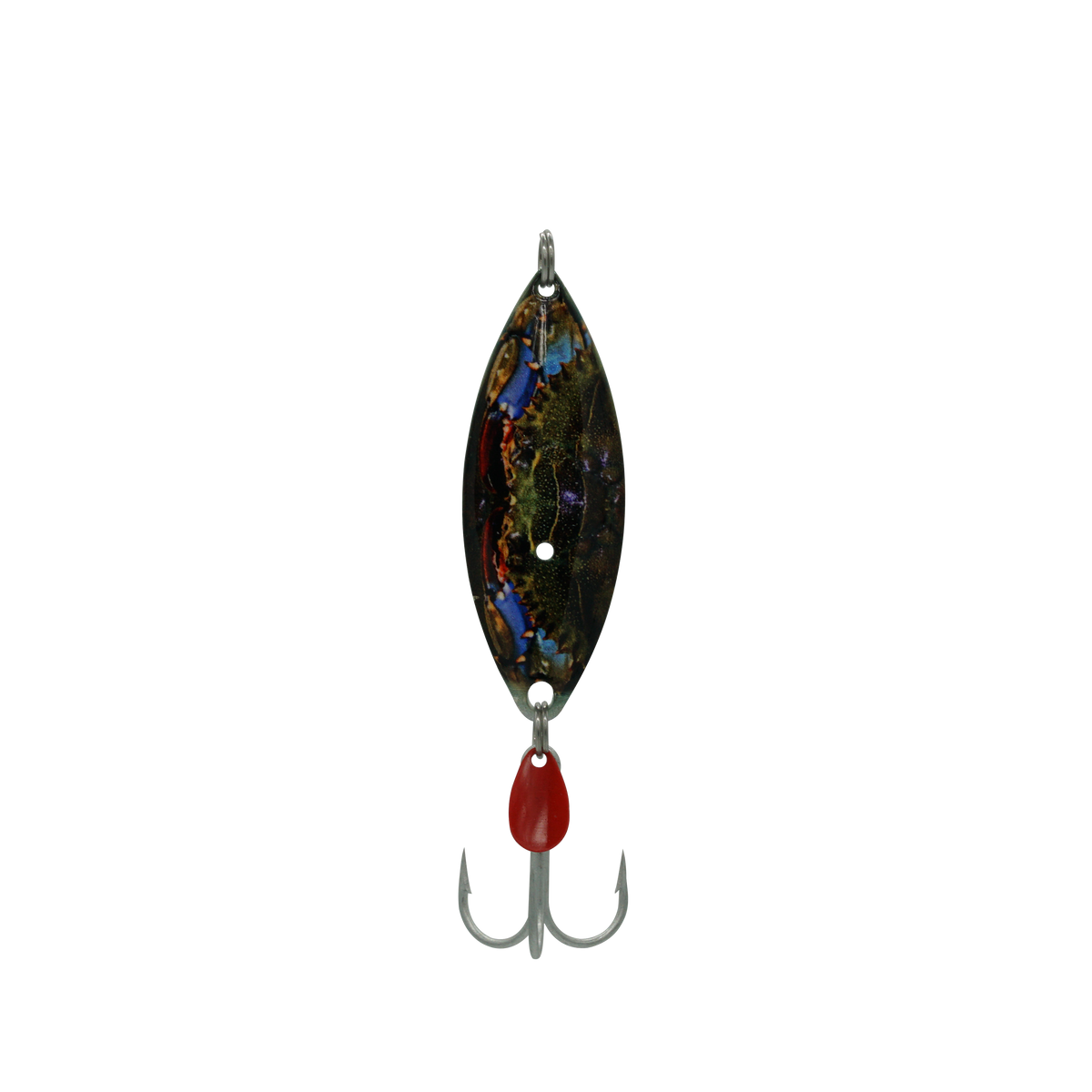 blue crab fishing lure Blue Crab Treble Willow Spoon – Aqua Dream Living