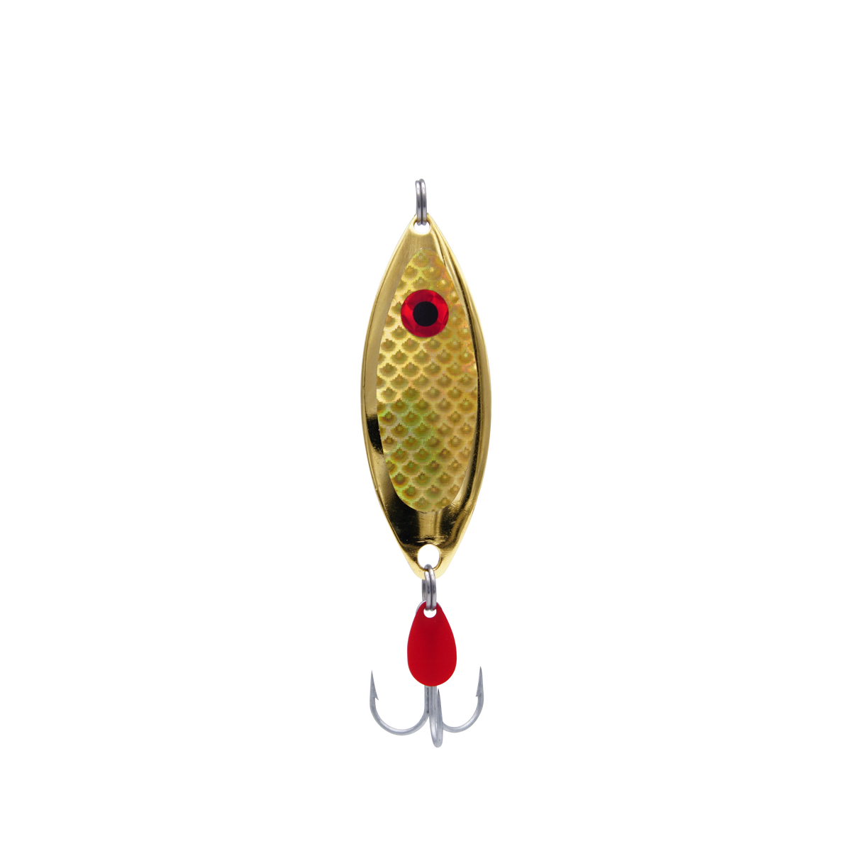 dinner bell ice fishing lure Classic Vengeance Spoon Gold Scale – Aqua Dream Living