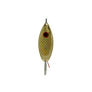 Gold With Gold Scale Weedless Spoon