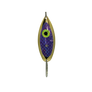 Gold With Purple Prism Scale Weedless Spoon