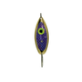 Gold With Purple Prism Scale Weedless Spoon