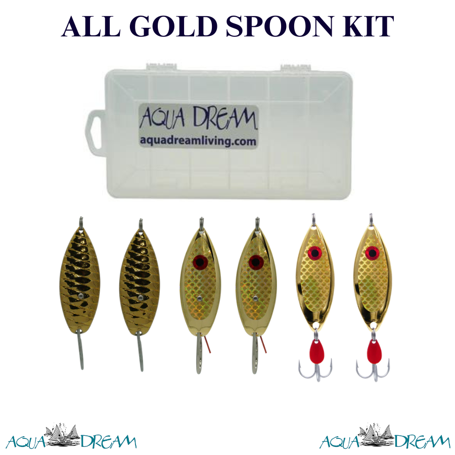 aqua dream fishing lures All Gold Spoon Kit – Aqua Dream Living