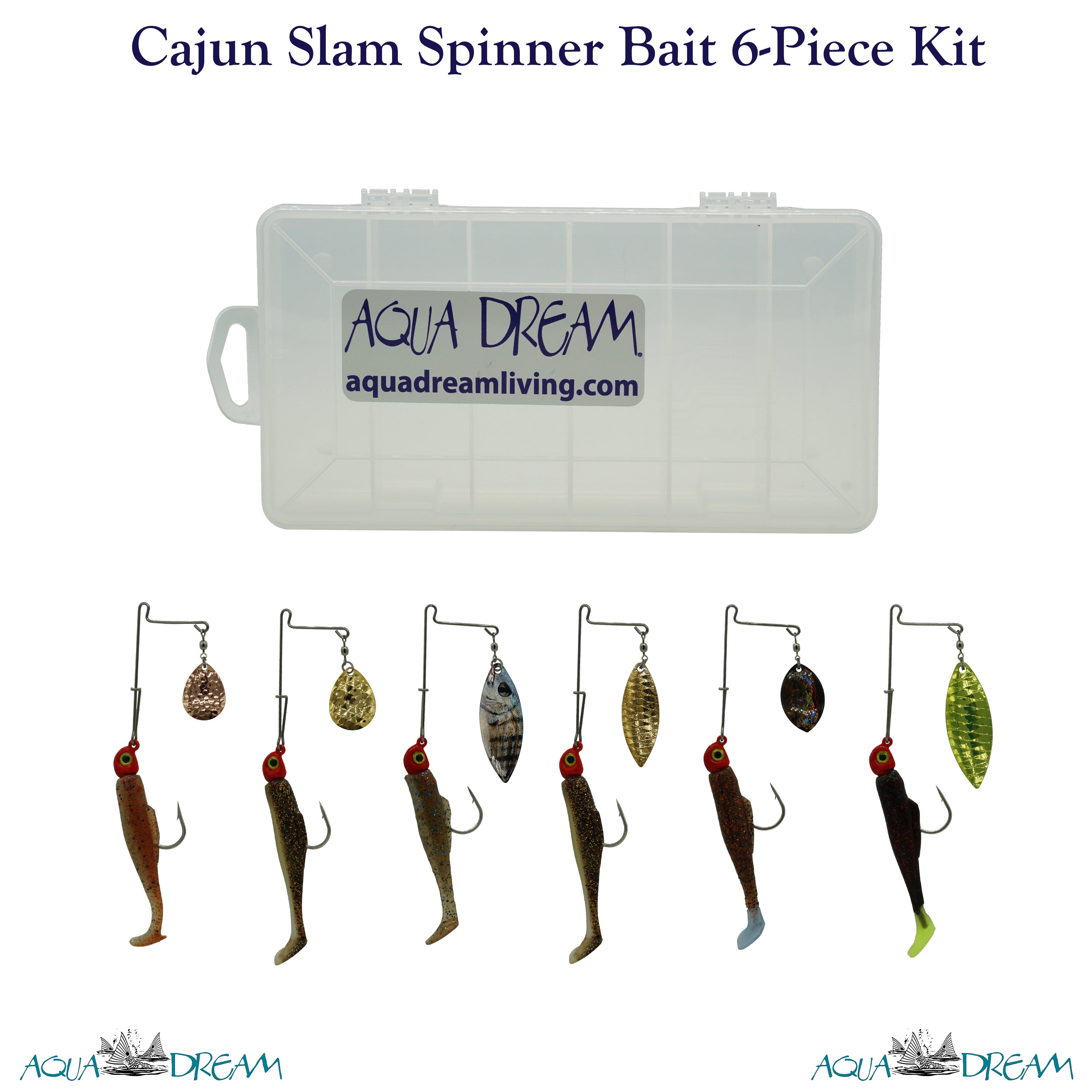 Cajun Slam Spinner Bait 6pc Kit – Aqua Dream Living