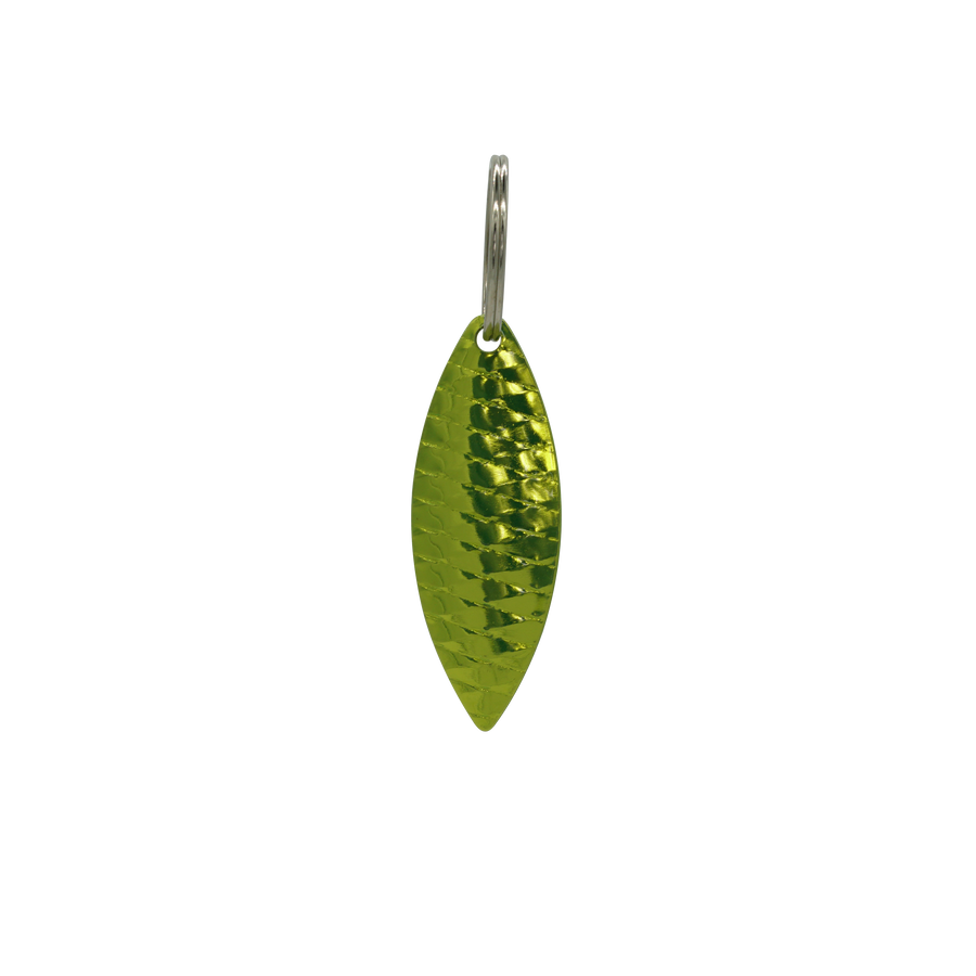 Chartreuse Willow Spoon Keychain