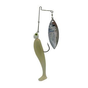 Cajun Slam White Pilchard #6/Pearl 4-inch Fat Mullet Tail
