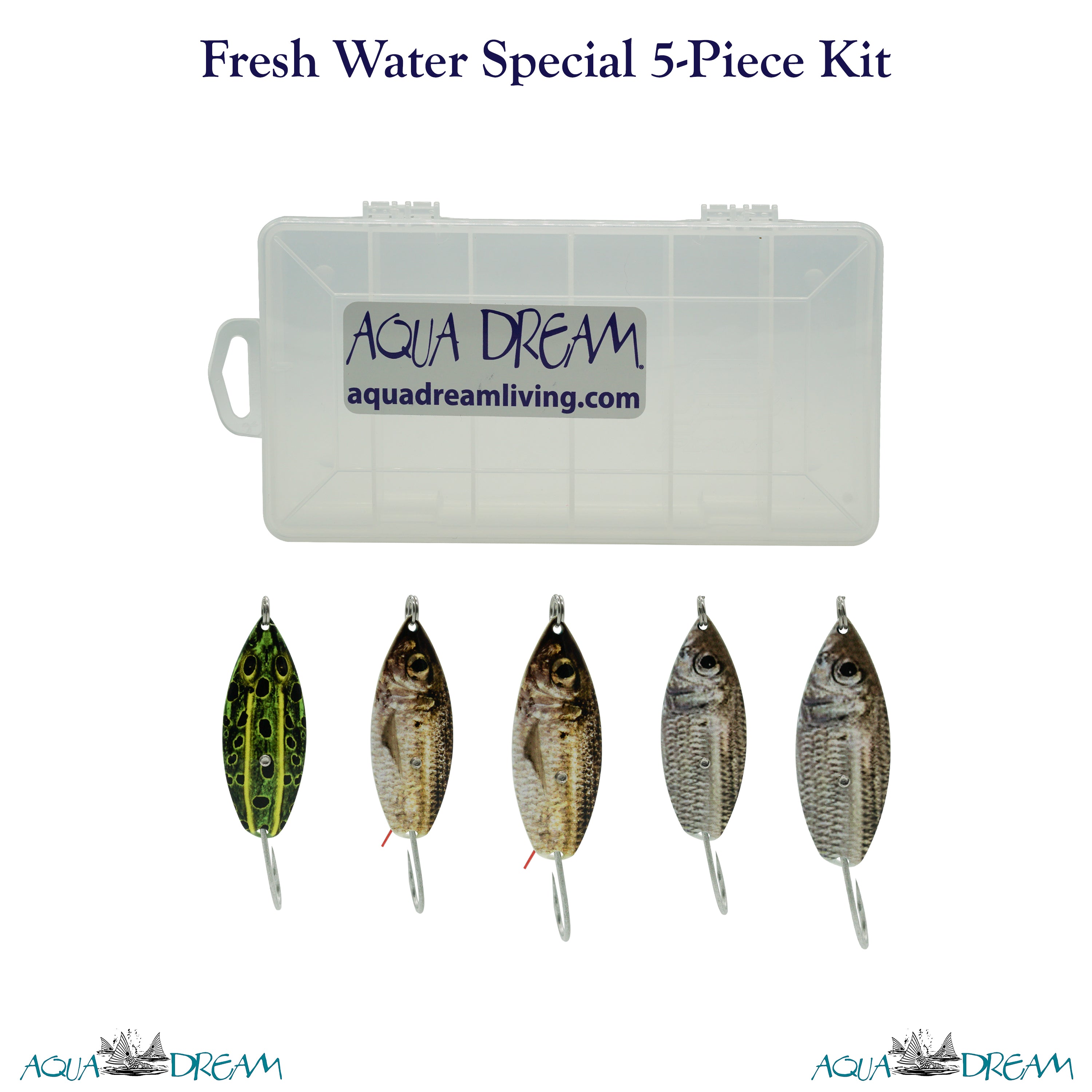 Fresh Water Special 5pc Weedless Spoon Kit – Aqua Dream Living