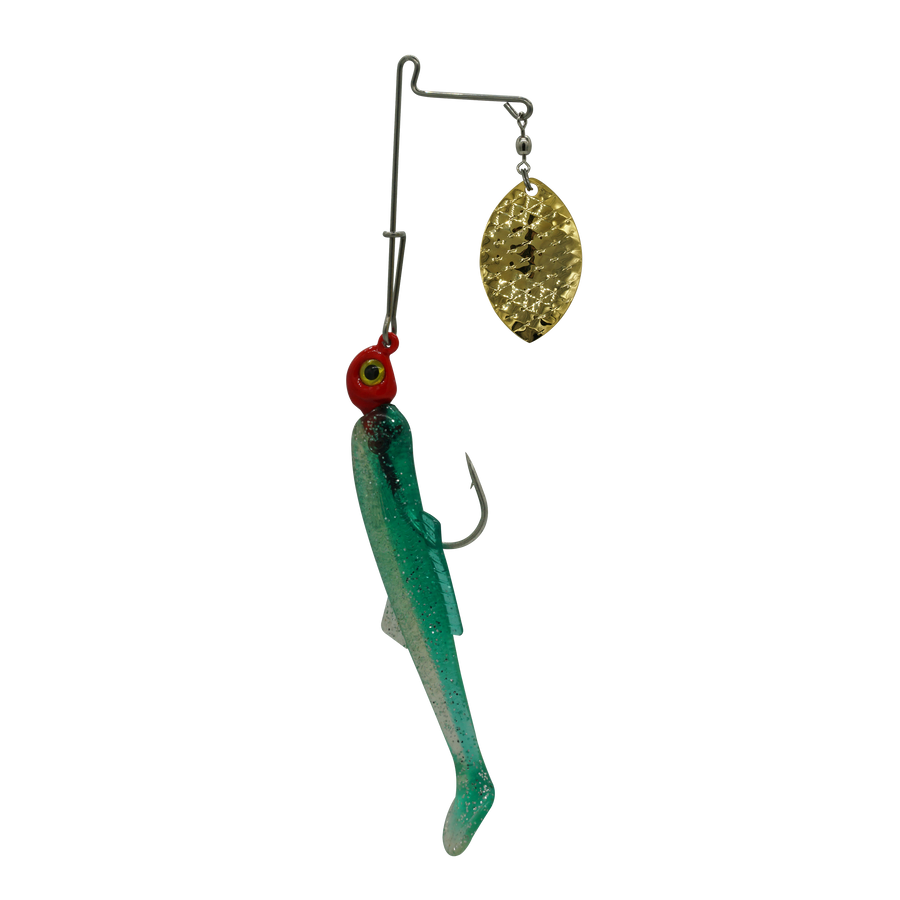 Cajun Slam Gold #5 Mag Willow/4-inch Green-Silver Tail