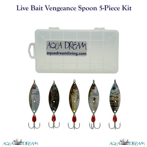 Live Bait Vengeance 5pc Spoon Kit