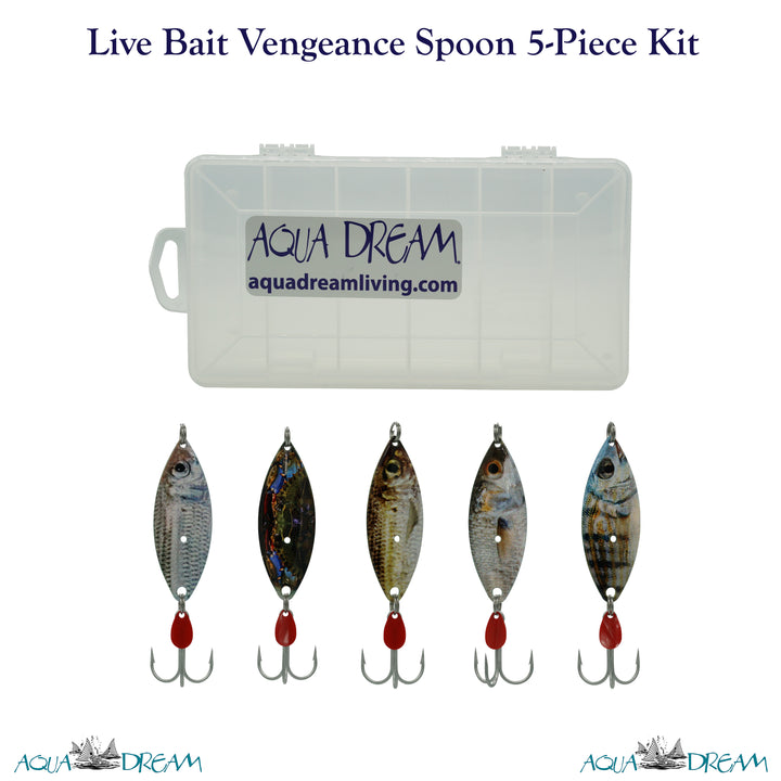 Live Bait Vengeance 5pc Spoon Kit – Aqua Dream Living