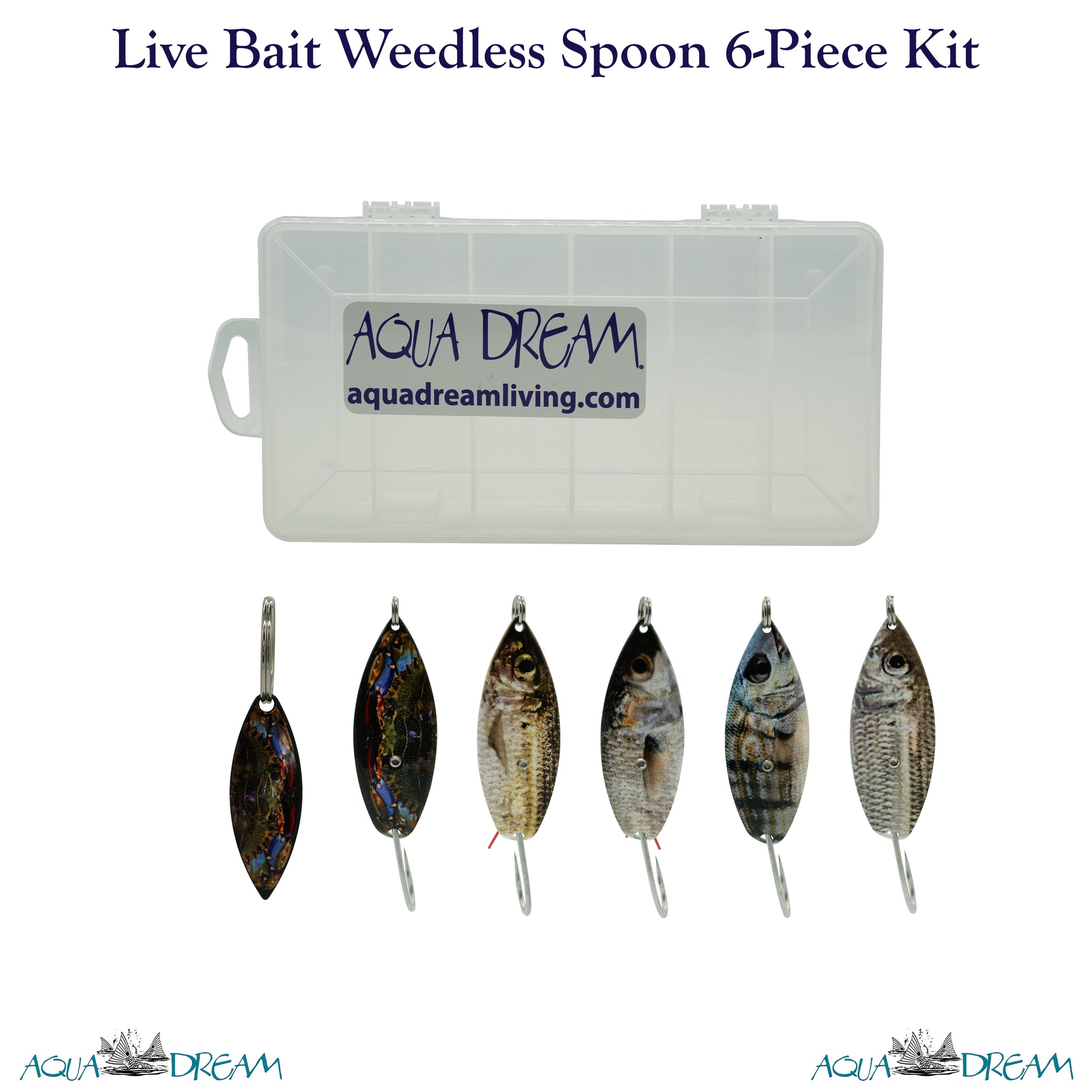 Live Bait Weedless Spoon Kit – Aqua Dream Living