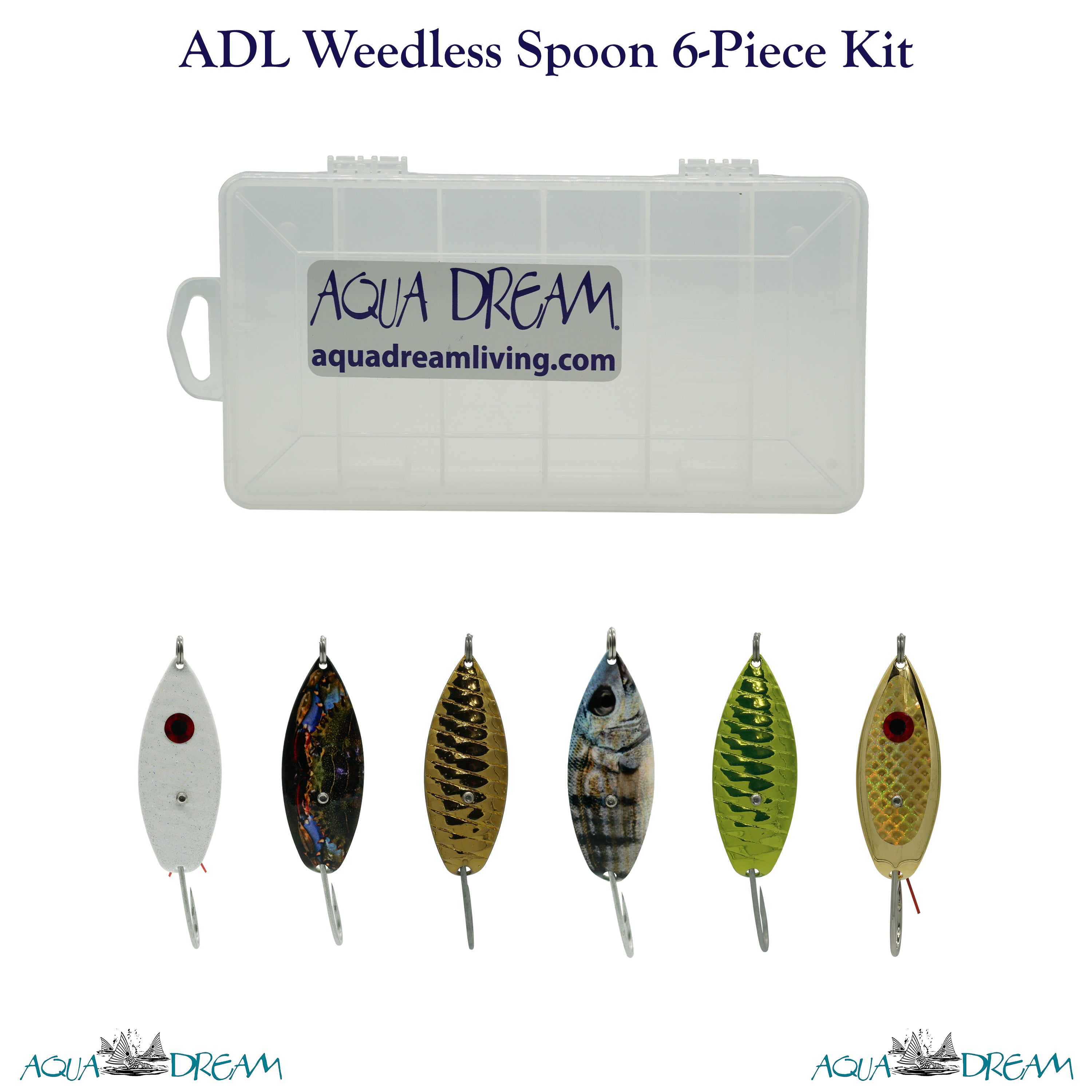 Special Edition Tournament Series Weedless Spoon Kit – Aqua Dream